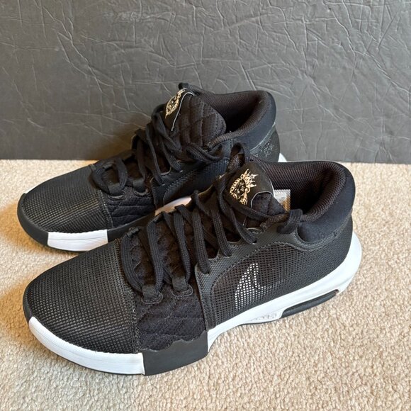 Nike Lebron Witness 8 TB Basketball Shoes Men's Size 9 Black White FB0044-002 - Picture 3 of 10